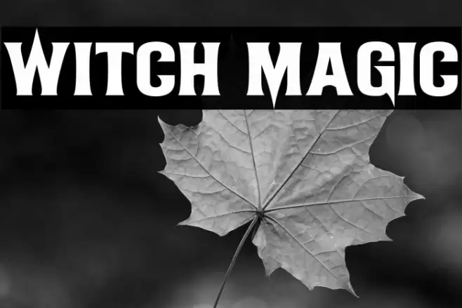Witch Magic フォント examples
