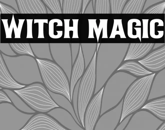 Witch Magic フォント examples