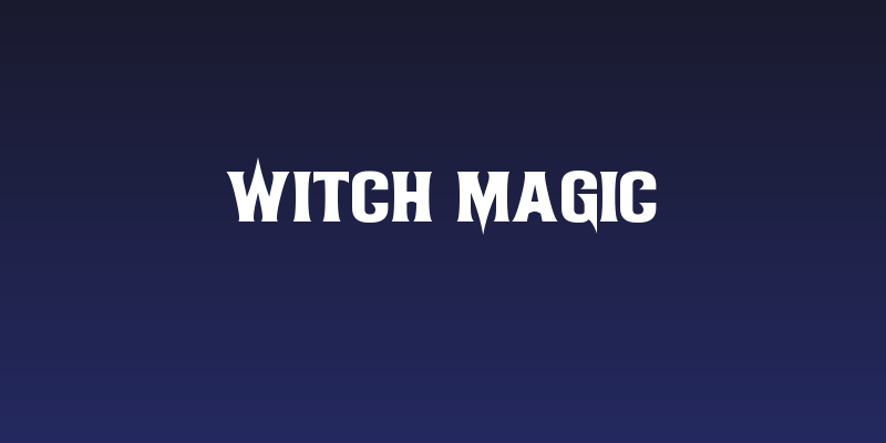 Witch Magic Social Header