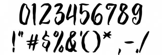 Witch Party Font OTHER CHARS