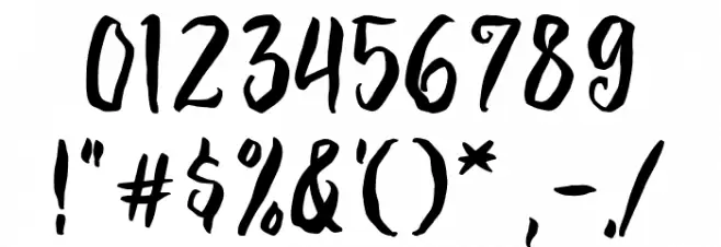 Witch Party Font OTHER CHARS