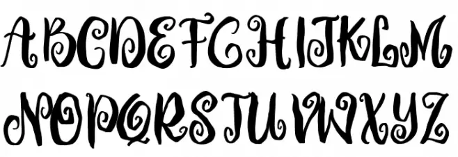 Witch Party Font UPPERCASE
