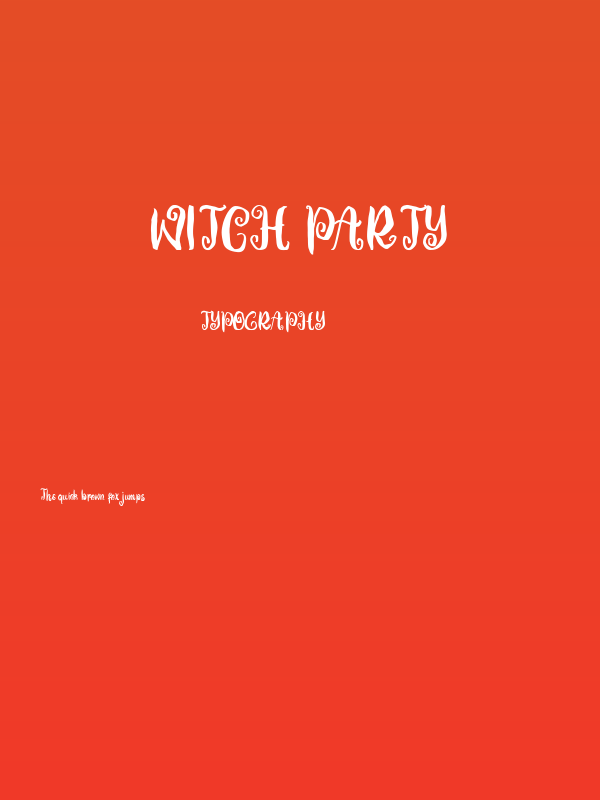 Witch Party Poster