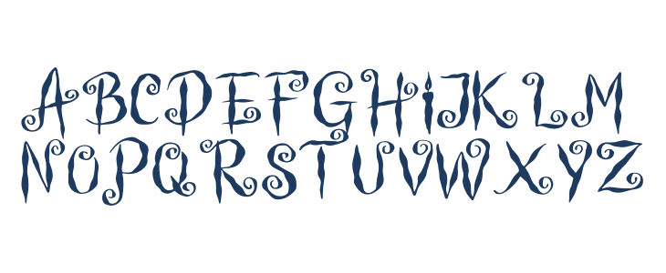 Witch Swirl Uppercase