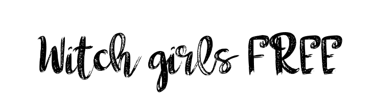 Witch girls FREE  नि: शुल्क फ़ॉन्ट्स डाउनलोड