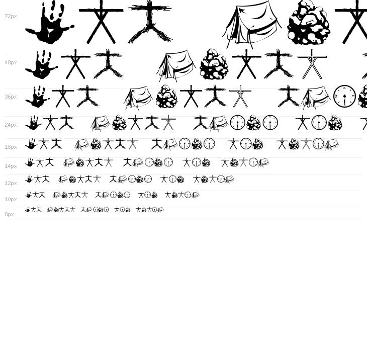 WitchDings Waterfall