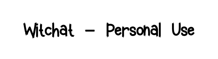 Witchat - Personal Use  免费字体下载