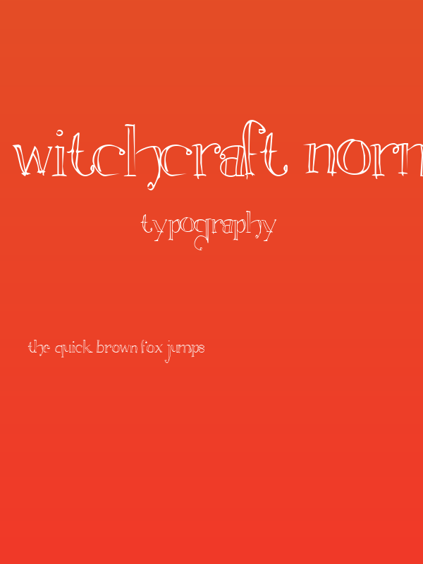 Witchcraft Normal Poster