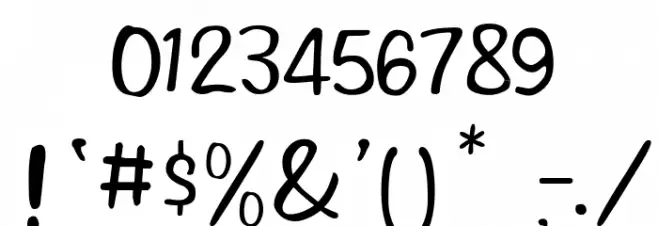 Witched Font OTHER CHARS