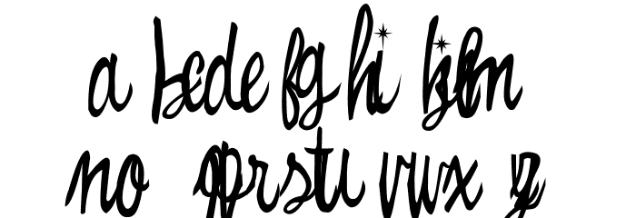 Witched Font LOWERCASE