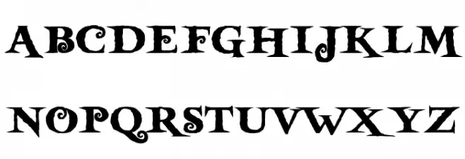 Witcher Knight フォント 大文字