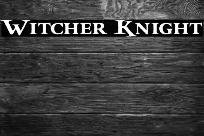 Witcher Knight Font examples