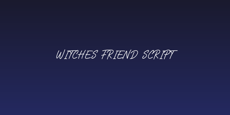 Witches Friend Script Social Header
