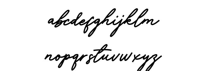 Witches Friend Script Font LOWERCASE
