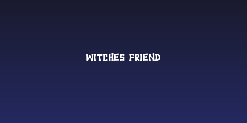Witches Friend Social Header