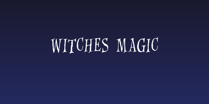 Witches Magic Social Header