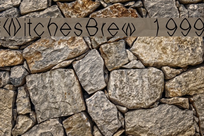 WitchesBrew 1999 Font examples