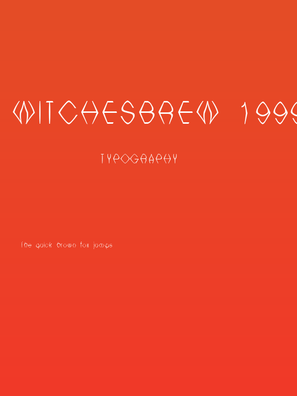 WitchesBrew 1999 Poster