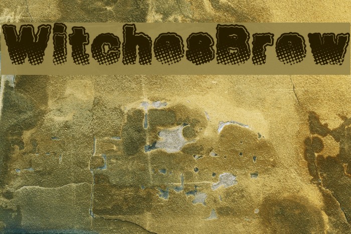 WitchesBrew Font examples