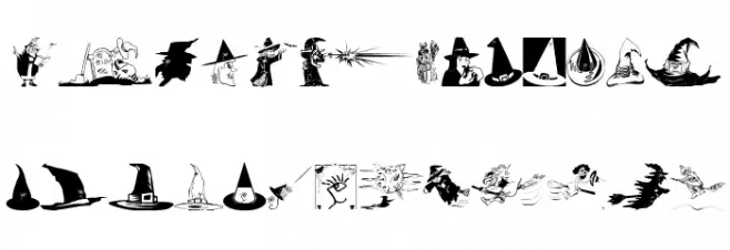 WitchesStuff Schriftart Groß