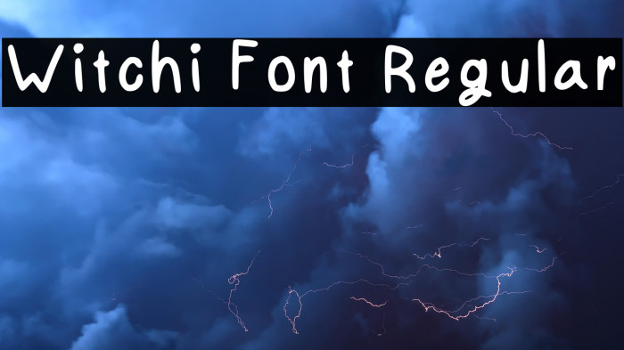 Witchi Font Regular फ़ॉन्ट examples