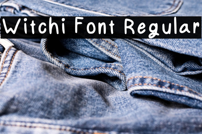 Witchi Font Regular फ़ॉन्ट examples