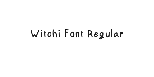 Witchi Font Regular Logo