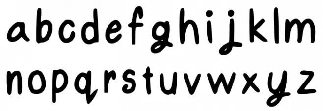 Witchi Font Regular Font LOWERCASE