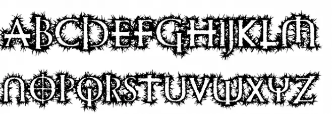 Witching Hour Schriftart Groß