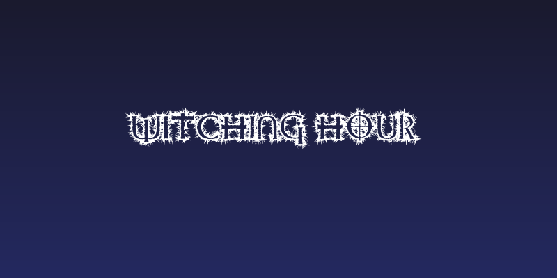 Witching Hour Social Header