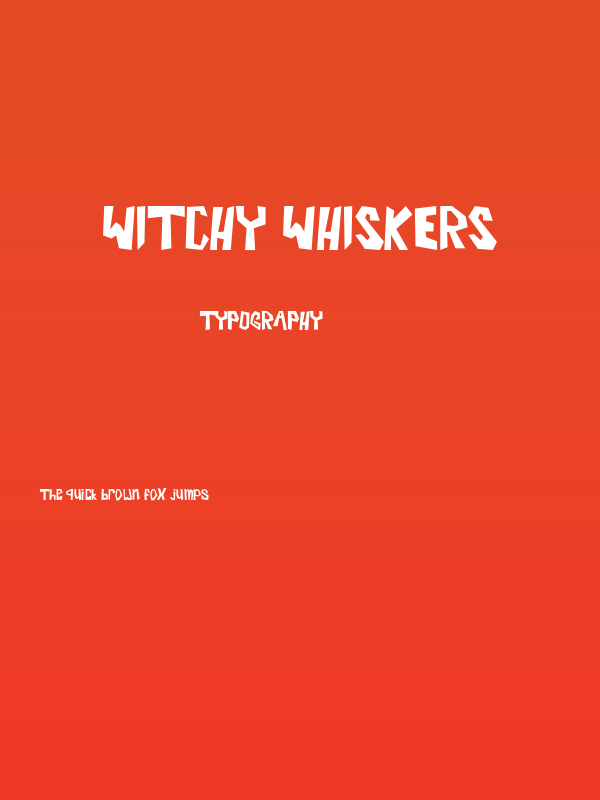 Witchy Whiskers Poster