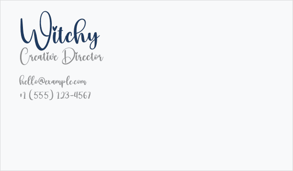 Witchy Business Card