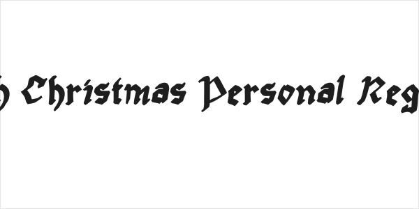 With Christmas Personal Regular Logo