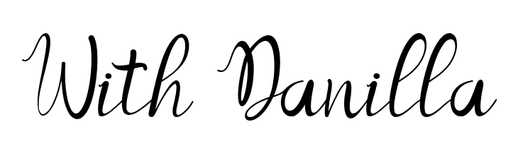 With Danilla Schriftart