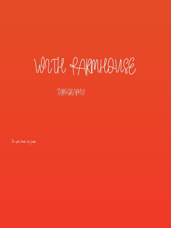 With Farmhouse Poster