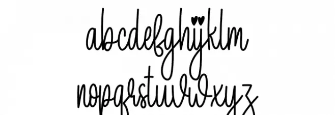 With Farmhouse फ़ॉन्ट लोअरकेस