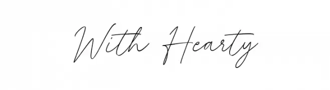 With Hearty Font