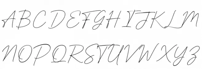 With Hearty Font UPPERCASE