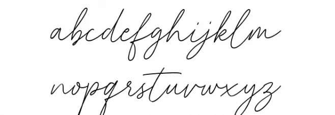 With Hearty Font LOWERCASE