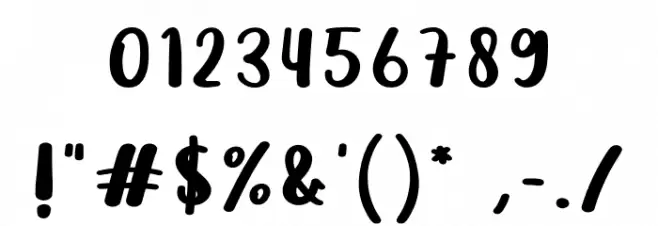 With Mom Font OTHER CHARS