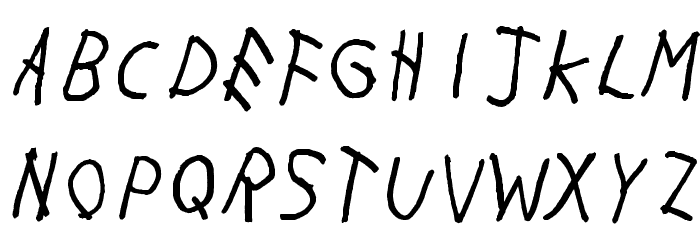 With My Woes Font LOWERCASE