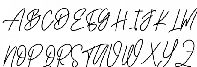 With Night Schriftart Groß