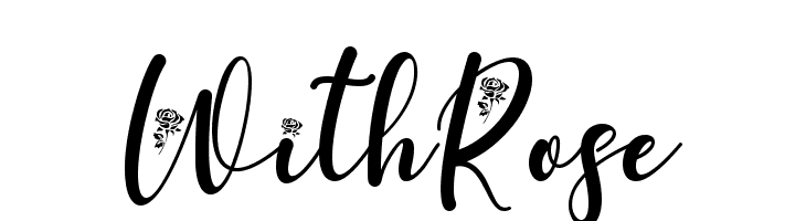 With Rose  font caratteri gratis