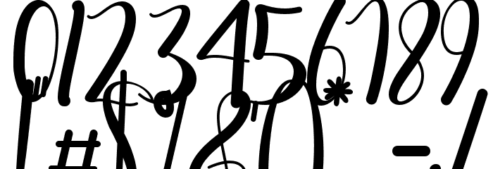 With Rose Font OTHER CHARS