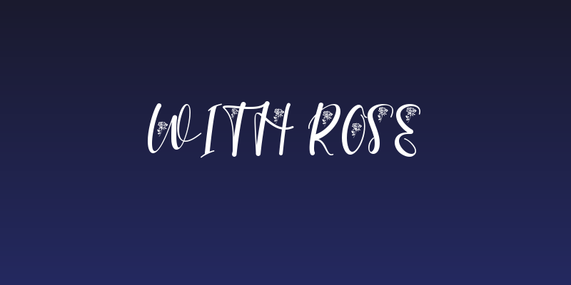 With Rose Social Header