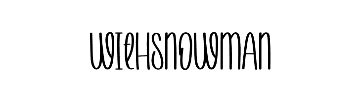 With Snowman  Descarca Fonturi Gratis