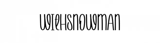 With Snowman  フリーフォントのダウンロード