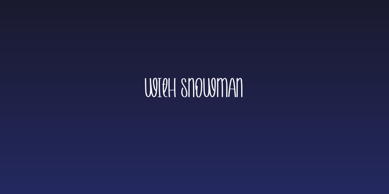 With Snowman Social Header