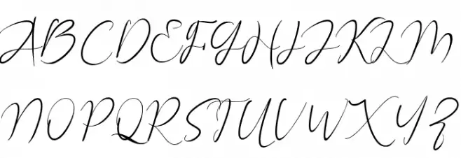 With Stalk Schriftart Groß