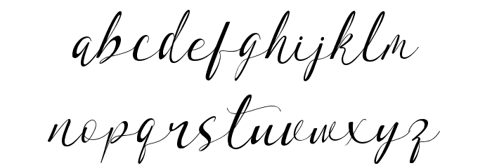 With Stalk Schriftart Kleinbuchstaben
